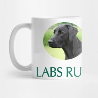 Black Labs Rule Mug